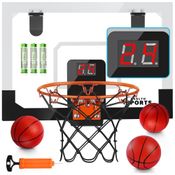 Mini Tabela de Basquete Indoor Com Placar e Pilhas, Ideal Para Diversão Dentro de Casa - Tabela de Basquete Para Pendurar na Porta
