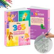 Livro Para Pintar Colorir 365 Desenhos Disney Princesas