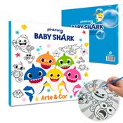 Livro Para Pintar Colorir Baby Shark 36 Páginas de Desenhos