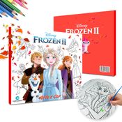 Livro Para Pintar Colorir Frozen 36 Páginas de Desenhos