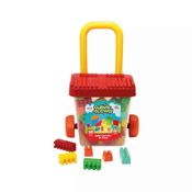 Blocos Gulliver Activity Balde Carrinho De Puxar Com 50 Peças Original 5032