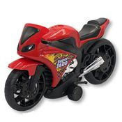 Super Moto 1600 Motinha De Brinquedo Infantil De Criança Corrida Esportiva com Rodas com Fricção - Vermelho