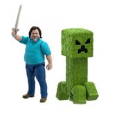 Boneco Minecraft O Filme Steve e Creeper 30cm - Mattel JGG67/JFR66