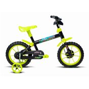 Bicicleta Aro 12 Jack Preto com Verde Limão Verden 10472