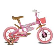 Bicicleta Infantil Princy Aro 12 Rosa E Dourado Verden 10501