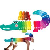 Quebra-Cabeça Divertido Alfabeto Crocodilo