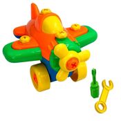 Avião de Brinquedo Com Ferramentas Monta e Desmonta Colorido