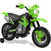 Moto Cross Trail Elétrica 6V Verde Bel