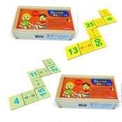 Kit Pedagógico Domíno Adição Subtração Matemática Escolar