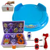 Beyblade Combo Maleta 12 Beys + Arena Rd Azul