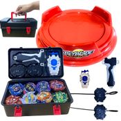 Beyblade Combo Maleta 8 Beys + Arena Rd Vermelha