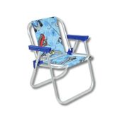 CADEIRA DE PRAIA INFANTIL ALUMINIO HOT WHEELS AZUL - BELFIX