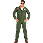 Fantasia Top Gun Maverick Masculino Adulta Macacão Luxo Piloto de Caça
