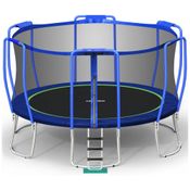 Cama Elástica para Crianças, até 192 kg, Tamanho 4,6 Metros, Zupapa, Azul