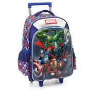Mochila de Rodinhas Sem Alça Luxcel Avengers Azul