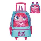 Kit Mochila e Lancheira Sestini Anymalu M Plus Rosa