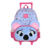 Mochila de Rodinhas Sem Alça Luxcel Up4You Coala Violeta