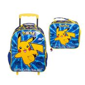 Kit Mochila de Rodinha Lancheira Xeryus Pokémon X1A Colorido