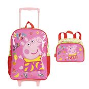 Kit Mochila Rodinha Lanheira Sestini Peppa M Fruits Colorida