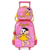 Kit Mochila Rodinha Lancheira Luxcel Turma da Mônica Magali