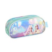 Estojo Triplo Oficial BARBIE SEREIA Verde - Luxcel EI41465BB
