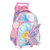 Mochila de Rodinhas Oficial Holográfica BARBIE FADA Luxcel