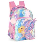 Mochila de Costas Holográfica BARBIE FADA Rosa - Luxcel