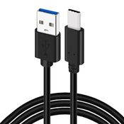 Cabo Type C Tipo C Preto 1 Metro Dados Para Samsung A30-S