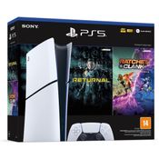 Console PlayStation 5 Slim, SSD 1TB, Edição Digital, Branco + 2 Jogos - Sony