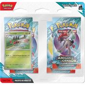 Pokemon Cartas - Escarlate e Violeta 9 - Amigos de Jornada - Blister Quádruplo com 25 Cards