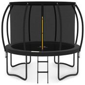 Cama Elastica Capacidade até 150 kg com Escada e Revestimento Antiferrugem, JUMPZYLLA, Azul