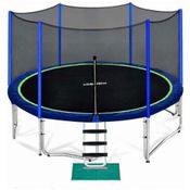 Cama Elastica Capacidade até 190 kg e Tamanho 4 Metros, Zupapa, Azul