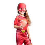 Fantasia Infantil Super Sereia Luccas Neto com Capa Mascara