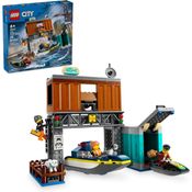 LEGO LANCHA DA POLICIA E ESCONDERIJO - MBRINQ