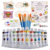 Inburit IB 28ART Kit de Pintura Conjunto Artístico com 28 Peças, Inclui 12 Tintas