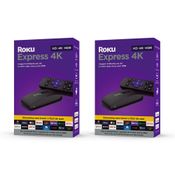 Combo 2 Roku Express 4K Loja Oficial com Alexa, Siri e Google