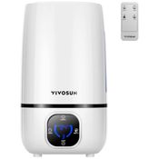 Umidificador Ultrassônico 4L com Difusor de Aromas, Ultra Silencioso, Temporizador e Controle Remoto para Ambiantes 17m², 110V, VIVOSUN, Branco