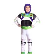 Fantasia Infantil Premium Buzz Lightyear Roupa com Capuz