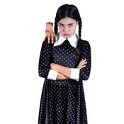Fantasia Infantil Premium Wandinha Roupa Acompanha Mãozinha