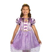 Fantasia Infantil Premium Rapunzel Roupa Original Luxuosa