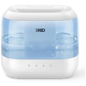 Umidificador 4L com Luz Noturna, Ultras Silencioso de 28 dB e Difusor de Óleo para Ambientes até 27m2, 110V 26W, Dreo HM311, Branco e Azul