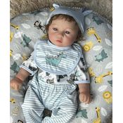 Bebê Reborn Nando Menino Boneco Original Realista de Silicone 45cm Lançamento