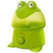 Umidificador Ultrassônico 3,7L com Tema de Sapo, Configurações Ajustáveis e Desligamento Automático para Ambientes até 46m2, 110V, CRANE, Verde