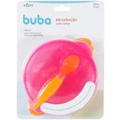 Kit Refeição com Colher - Rosa - Buba