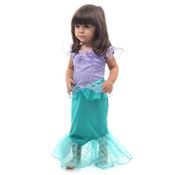 Fantasia Ariel Bebê Luxo P - Disney Princesas - Abrakadabra