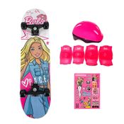 Barbie Skate com Acessórios Barbie Face Rosa - Fun toys