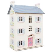 Casa de Bonecas de Madeira com 4 Andares 2 Quartos para Crianças a partir de 3 anos, Le Toy Van, Branco