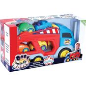 Caminhão Cegonha 4 Carrinhos Baby Cargo 41cm Big Star
