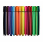 Canetas Coloridas Kit 24 Canetas Cores Ponta Fina 0.4mm Fine Line