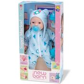 Boneca NEW BORN Brincando de Pijama Menino com Acessorios Diver TOYS 8192